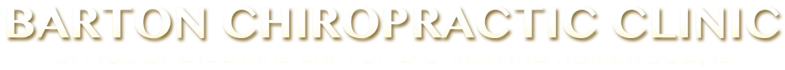 Barton Chiropractic Clinic text logo in gold